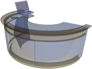 News Desk 3D Model preview