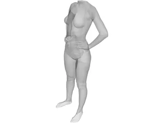 Woman Body 3D Model preview