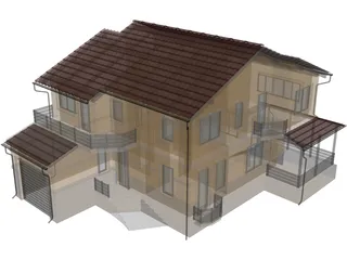 Cottage 3D Model preview