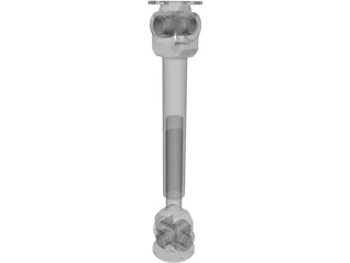 Cardan Shaft 3D Model preview