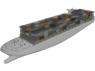 Container Ship 3D Model preview