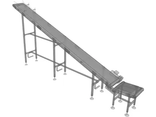 Conveyor Belt 3D Model preview