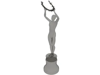 Award Statue 3D Model preview