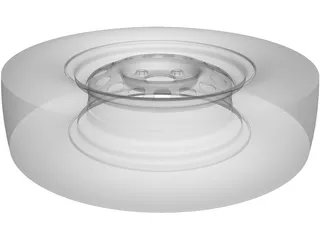 Steel Rim 14 Inch 3D Model preview