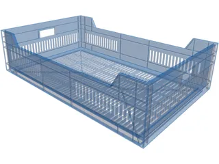 Plastic Rack 3D Model preview