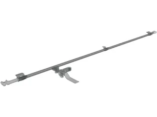 Container Door Closing Rod 3D Model preview