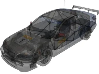 Volvo S40 Rally (2001) 3D Model preview