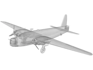 RAF Vickers Wellington Mk.1 3D Model preview