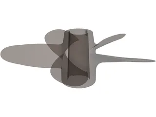 Propeller 5 Blades 3D Model preview