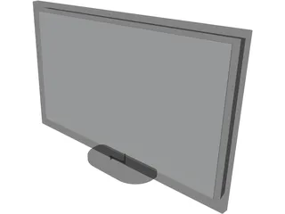 LG 42PQ2000 Plasma Television 3D Model preview