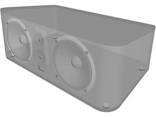 JBL-ES25C Center Speaker 3D Model preview