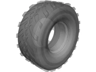 Whell and Tyre 650 65R30.5 3D Model preview