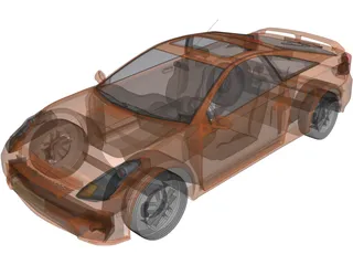 Toyota Celica (2009) 3D Model preview