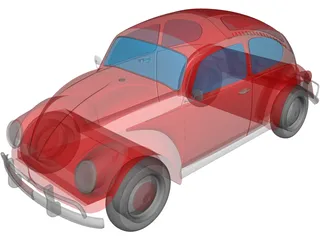 Volkswagen Beetle 3D Model preview