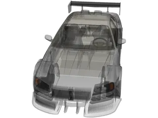 Nissan Skyline [Tuned] 3D Model preview