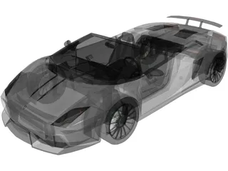 Lamborghini Gallardo LP570 Spyder 3D Model preview