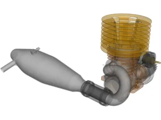 RC Model Engine .12 3D Model preview