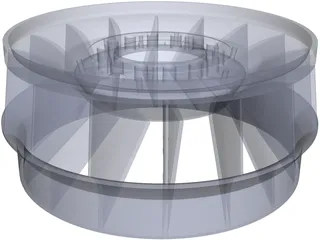 Francis Turbine Runner 3D Model preview