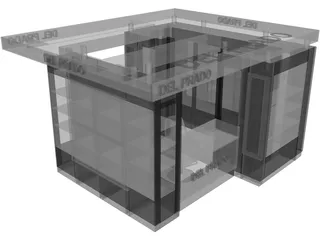 Muebles Shopping 3D Model preview