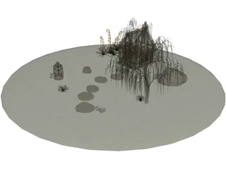 Garden 3D Model preview