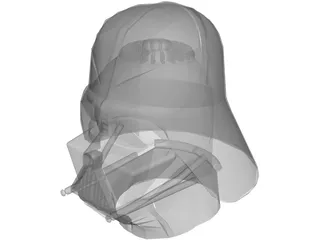 Star Wars Darth Vader Mask 3D Model preview