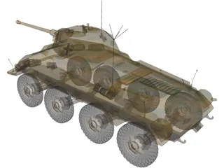 Panzerspahwagen Sd.Kfz. 234 Puma 3D Model preview