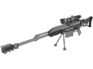 Coalition Rifle 3D Model preview
