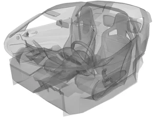 Interior Lotus Evora (2005) 3D Model preview