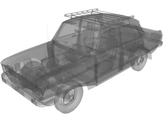 AZLK Moskvich 2140 SL 3D Model preview