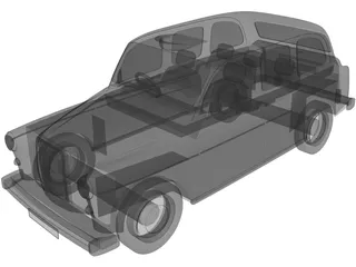 Taxi London 3D Model preview
