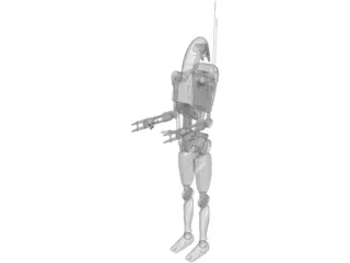 Star Wars B1 Battle Droid 3D Model preview
