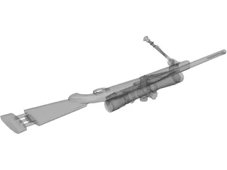 M24 Sniper Rifle 3D Model preview
