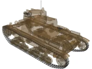 Fiat M11/39 3D Model preview
