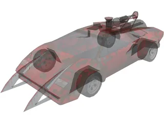 Lamborghini Countach War 3D Model preview