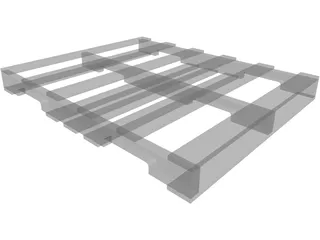 Pallet 40 x 48 3D Model preview