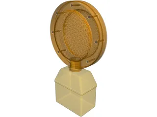 Caution Light 3D Model preview