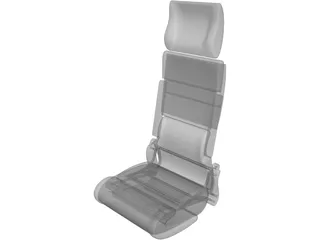 Coach Seat 3D Model preview