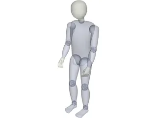 Man Standing 3D Model preview