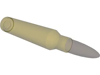 Bullet 5.56 45mm NATO 3D Model preview