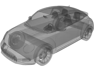 Volkswagen Beetle 2.0 TSi 3D Model preview