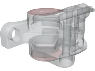 Hayes Disk Brake Caliper 3D Model preview