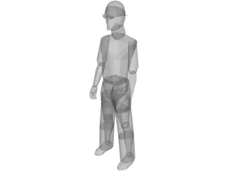 Worker 3D Model preview