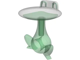 Froggy Barstool 3D Model preview