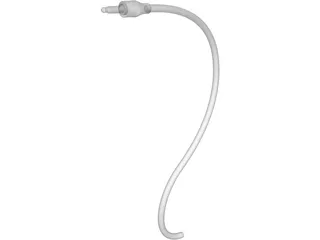Audio Quarter Inch Jack 3D Model preview