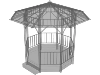 Pergola 3D Model preview