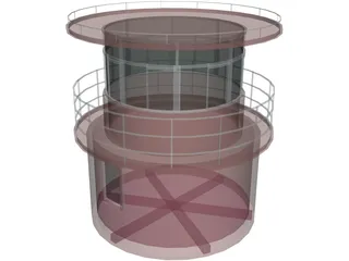 Lighthouse Small 3D Model preview