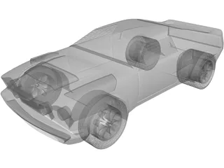 Ford Mustang Eliminator (1969) 3D Model preview