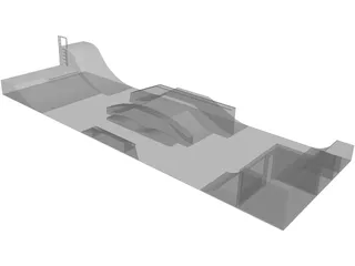 Skatepark Compact 3D Model preview