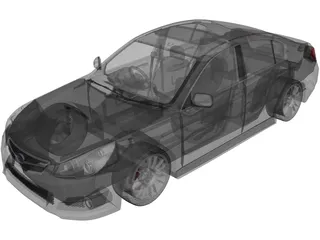 Subaru Legacy (2010) 3D Model preview