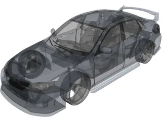 Subaru Impreza WRX STI (2011) 3D Model preview
